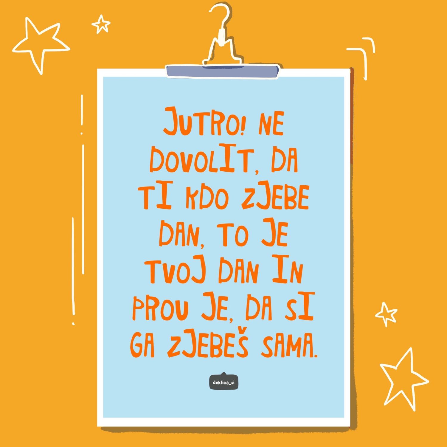 Print ‘Dobro jutro’ (A4 format, 350g papir, s certifikatom pristnosti)
