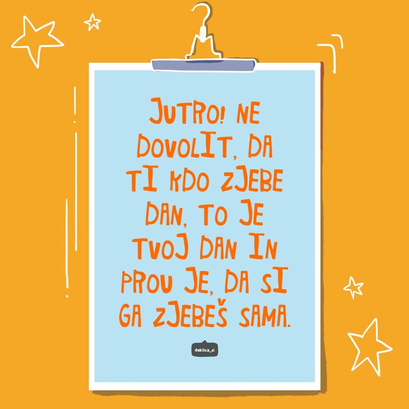 Print ‘Dobro jutro’ (A4 format, 350g papir, s certifikatom pristnosti)