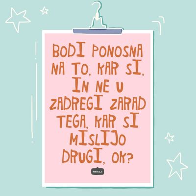 Print ‘Bodi ponosna’ (A4 format, 350g papir, s certifikatom pristnosti)