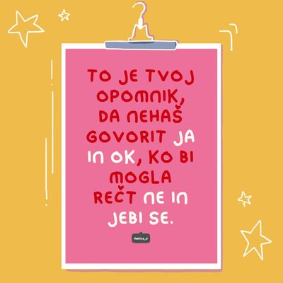 Print ‘Reci ne’ (A4 format, 350g papir, s certifikatom pristnosti)