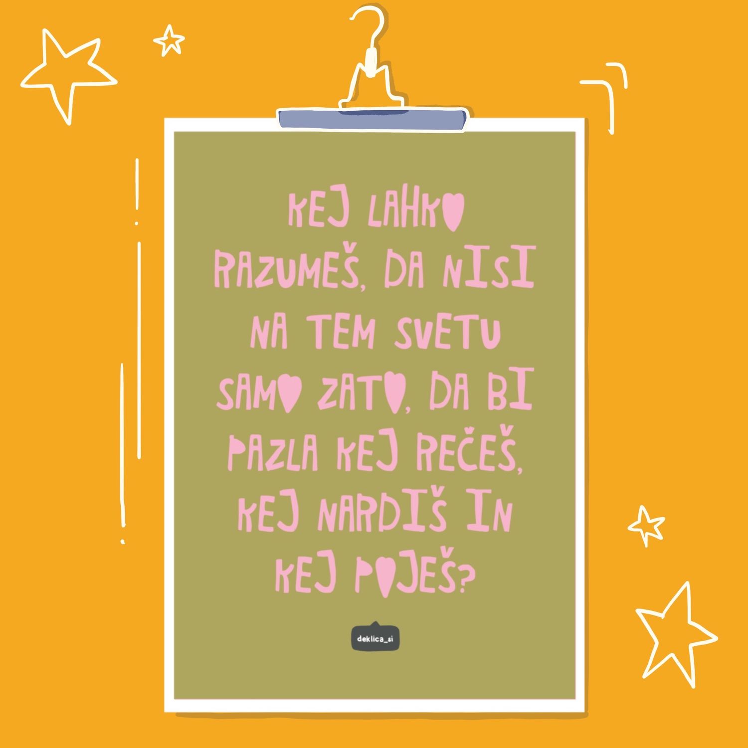 Print ‘Kej lahko razumeš’ (A4 format, 350g papir, s certifikatom pristnosti)