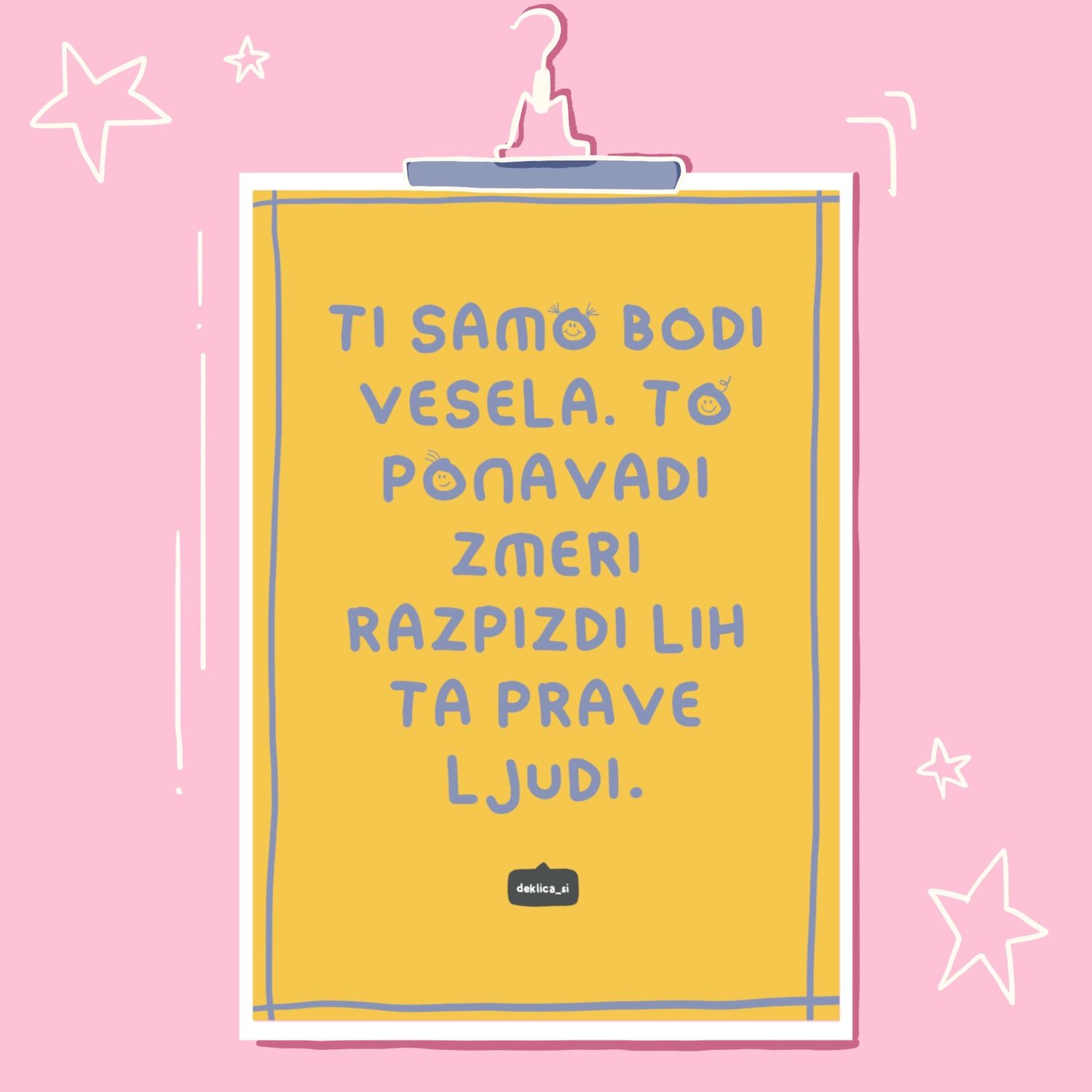 Print ‘Bodi vesela’ (A4 format, 350g papir, s certifikatom pristnosti)