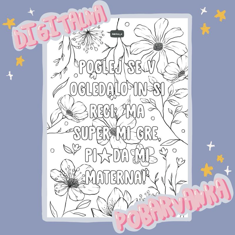 Digitalna POBARVANKA ‘Super mi gre’