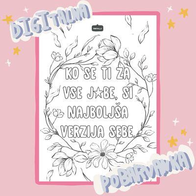 Digitalna POBARVANKA ‘Naj verzija sebe’