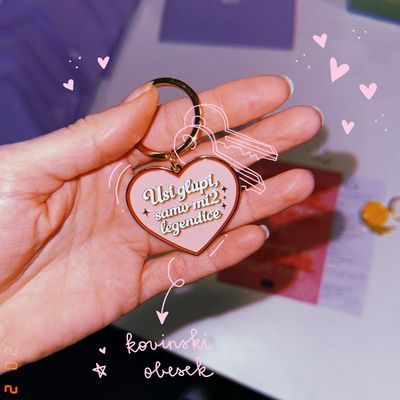 Kovinski obesek ‘MI2 LEGENDICE’ 💕