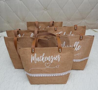 Bridal tote bags ( Custom made)