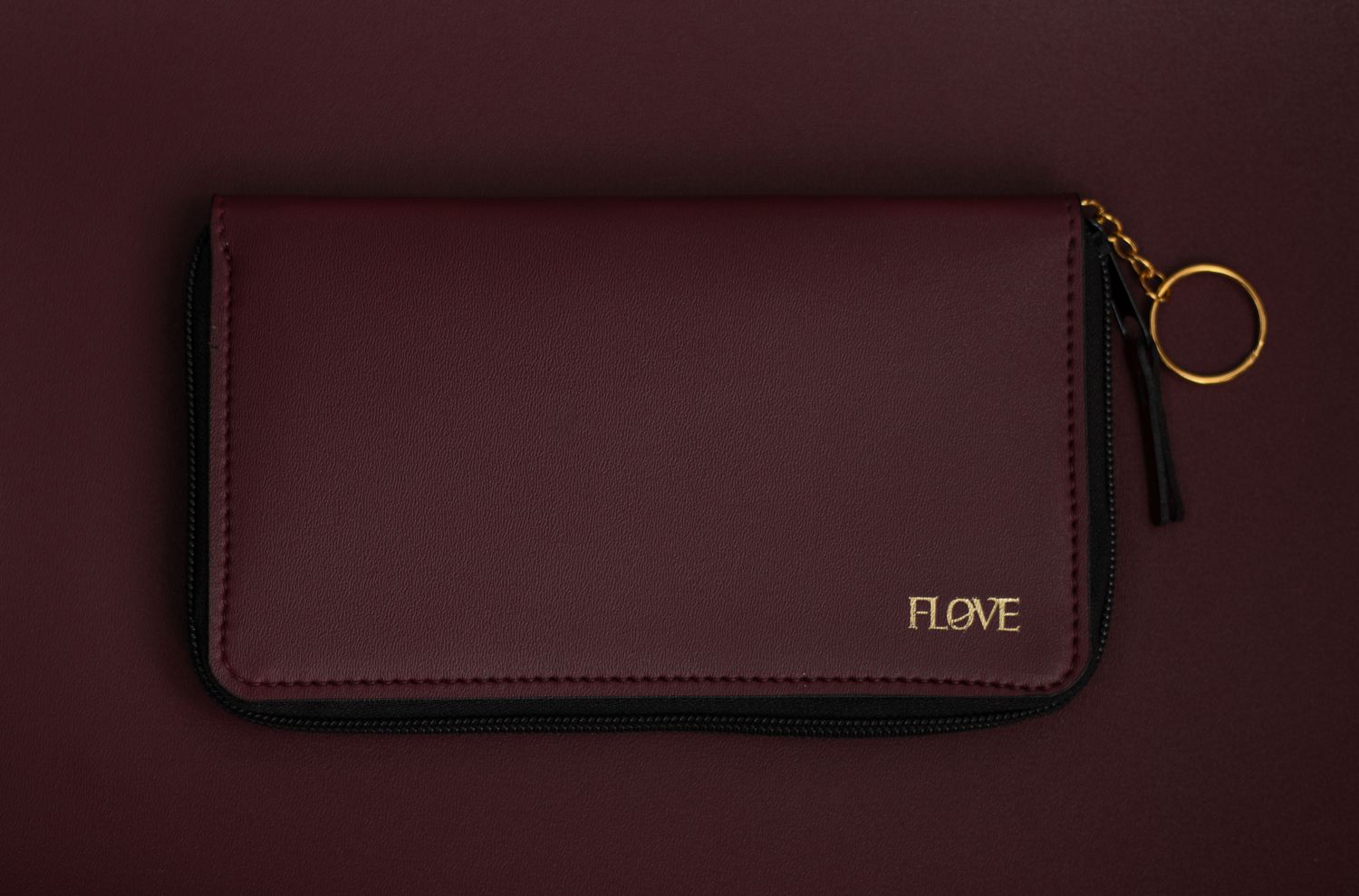 Maxi Bi-fold Wallet (Maroon)