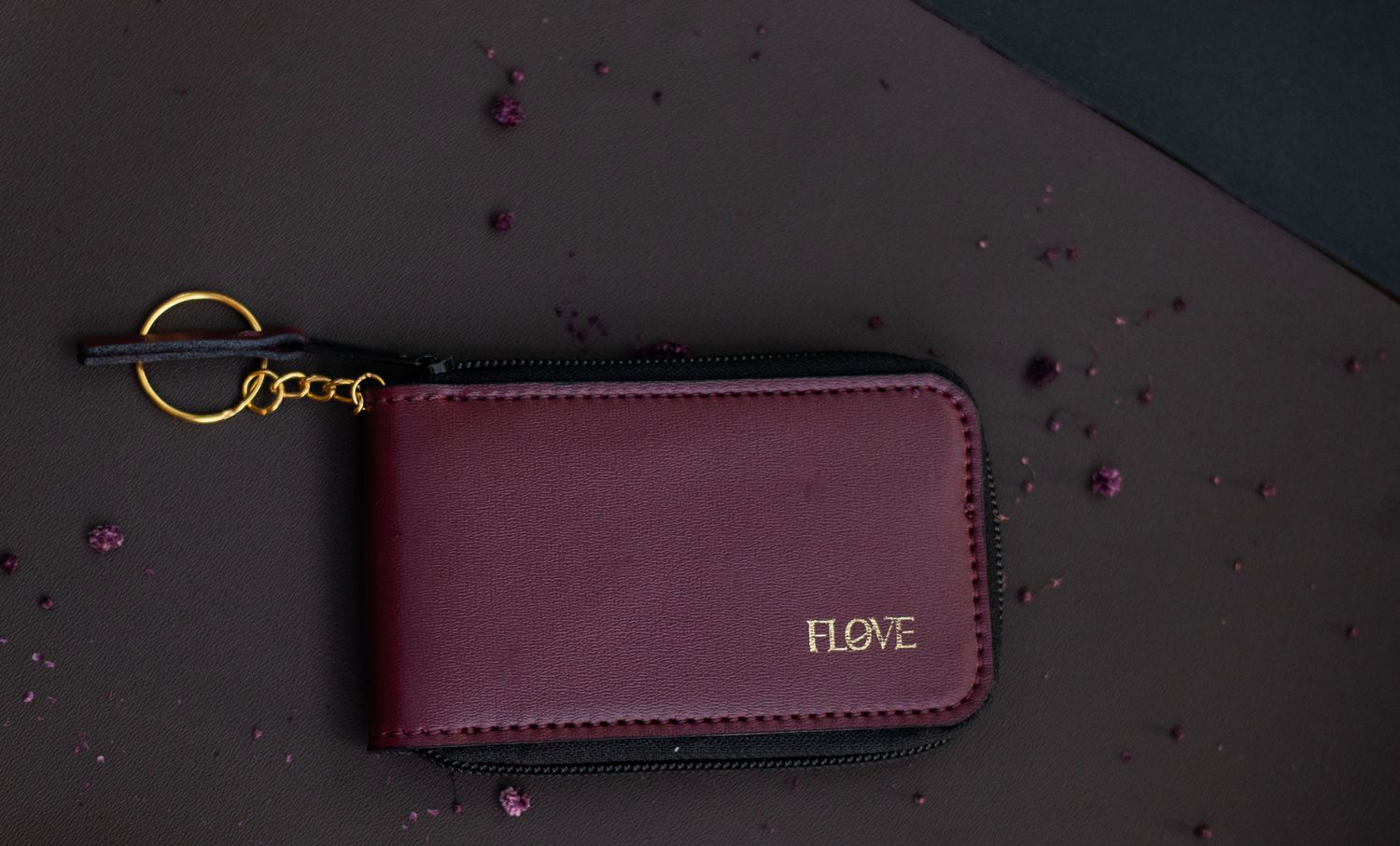 Mini Bi-fold Wallet (Maroon)