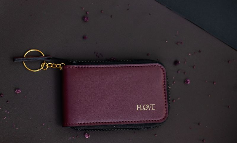 Mini Bi-fold Wallet (Maroon)