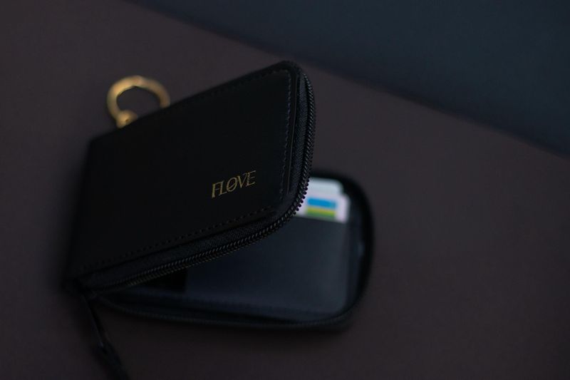 Bi-fold Wallet Set ( Black)
