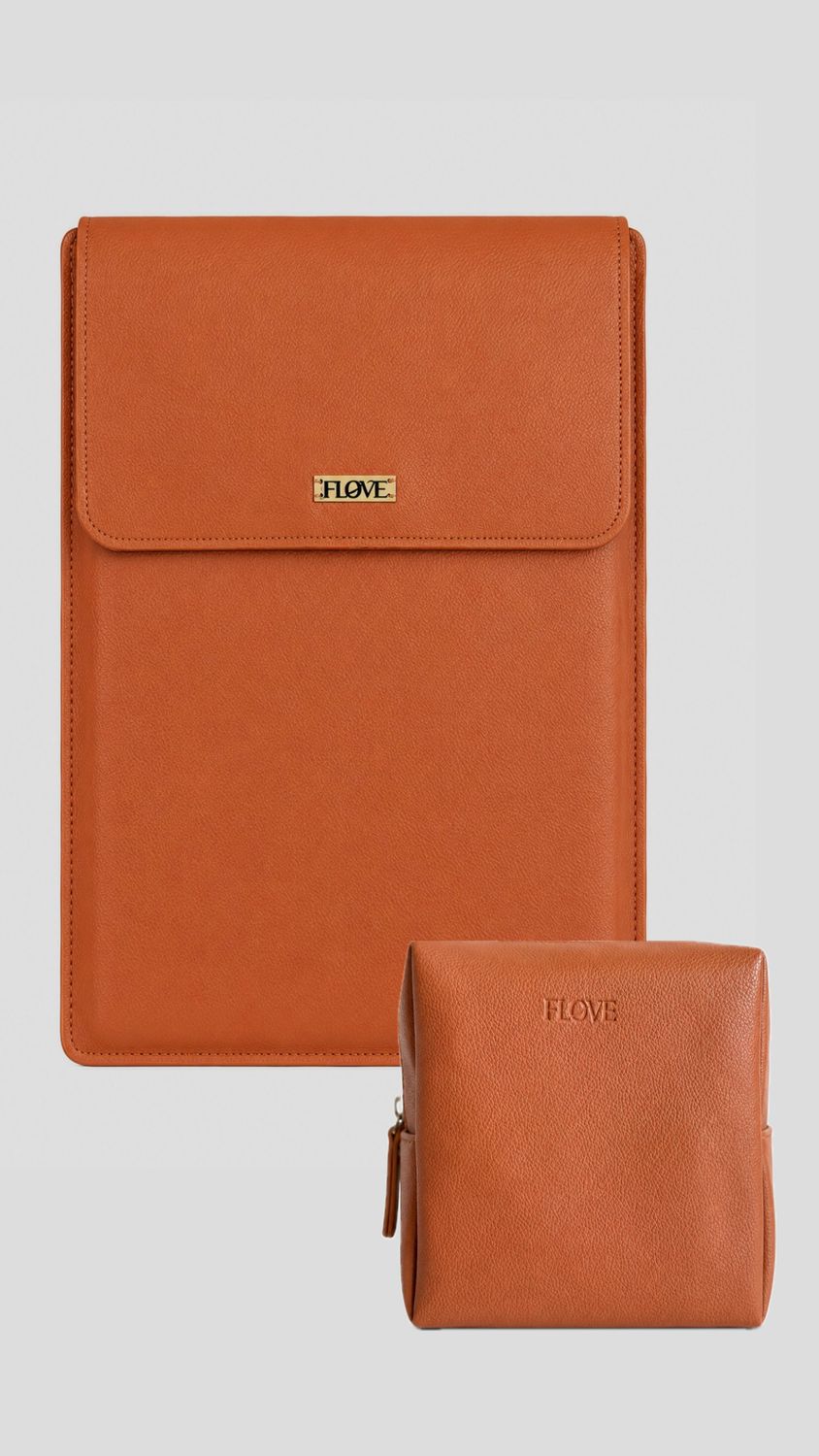 Akamali Laptop Sleeve Set ( BROWN )