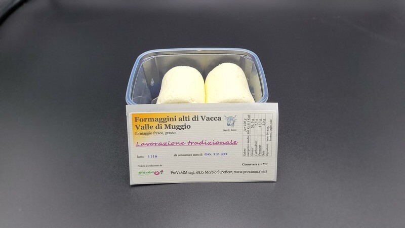 Formaggini alti Vacca della Valle di Muggio