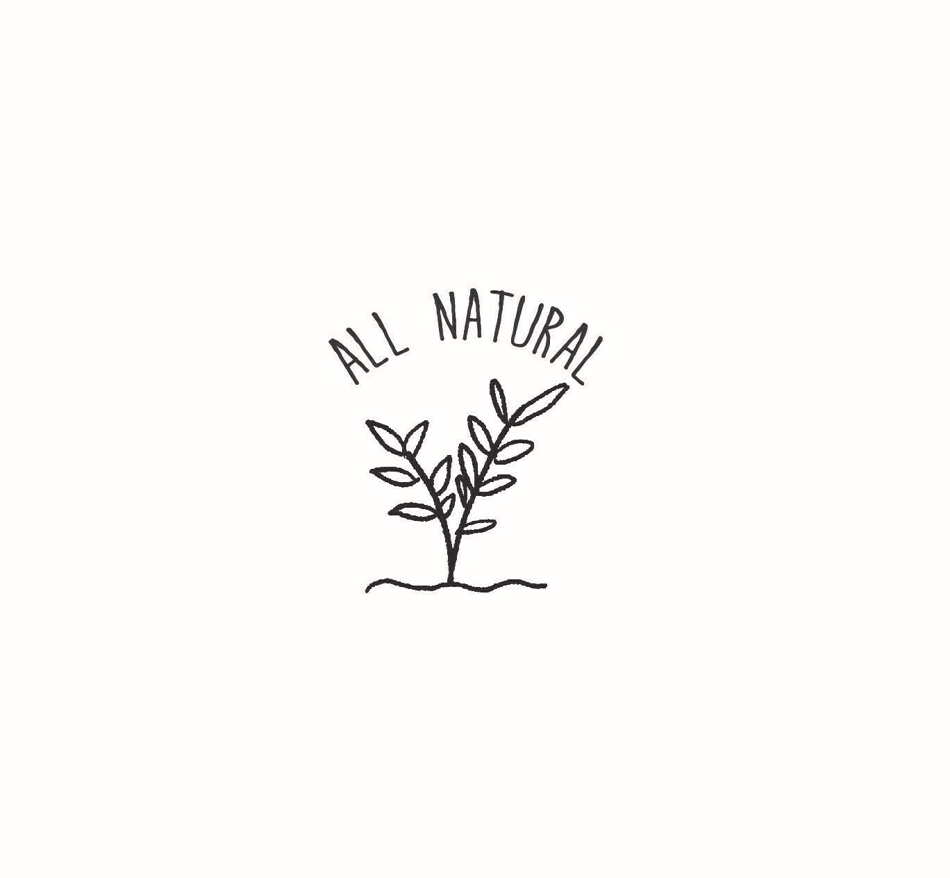 "All Natural" Rubber Stamp