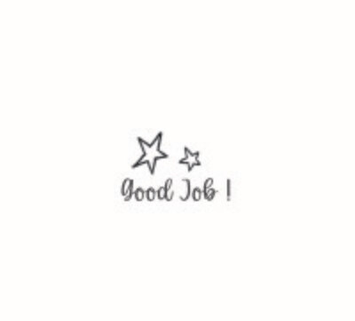 "Good Job" Rubber Stamp