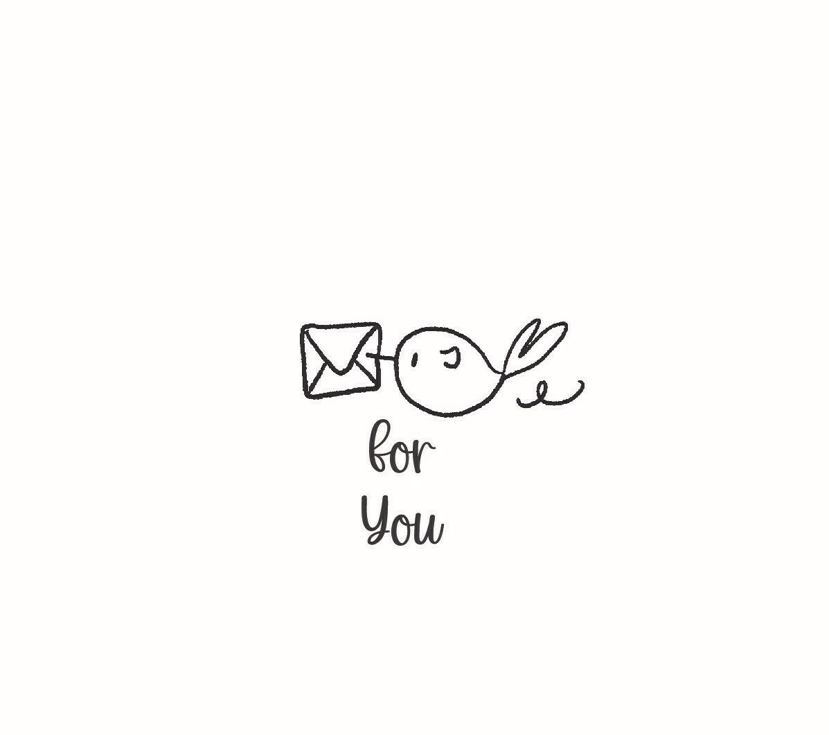 "For You" Rubber Stamp