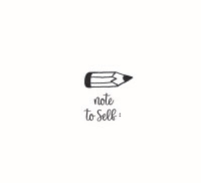 "Note to Self" Rubber Stamp