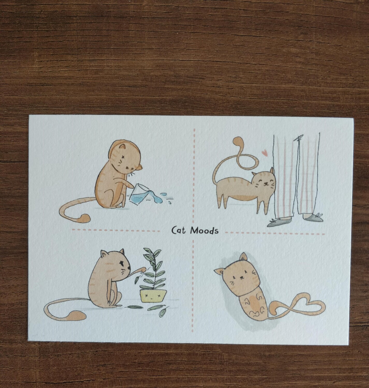 Cat Moods - Postcard