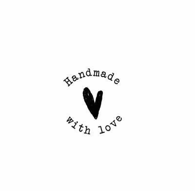 "Handmade with love" Rubber Stamp