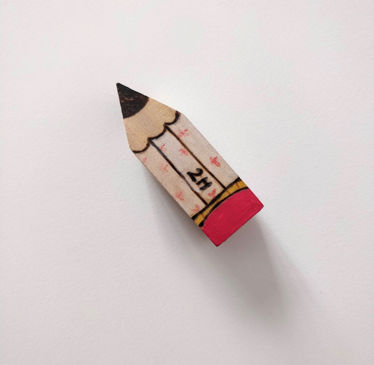 "Pencil" - Magnet (White)