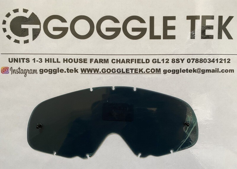 Dark Smoke anti-fog 36mm tear off lens to fit Oakley Crowbar
