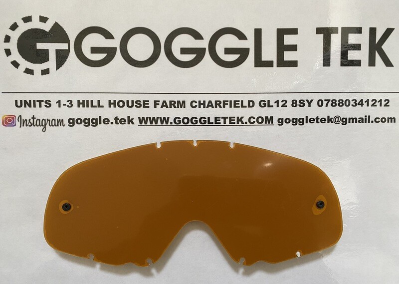 Orange anti-fog 36mm tear off lens to fit Oakley Crowbar