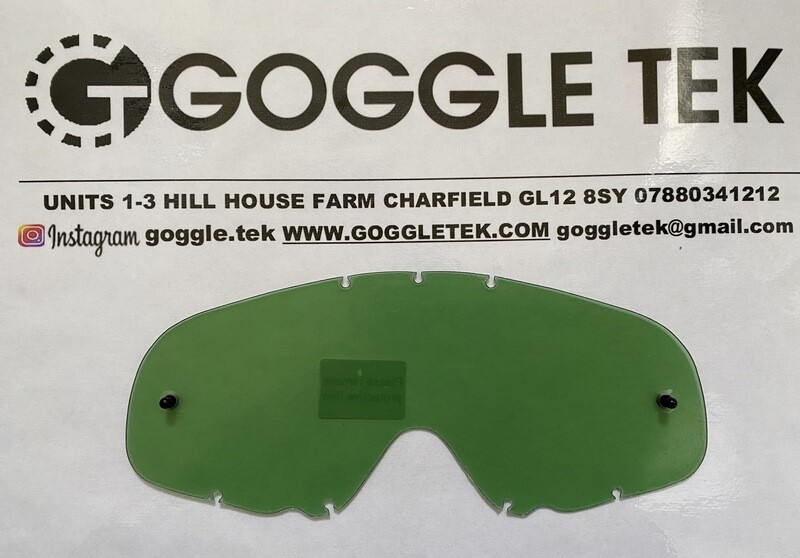 Green anti-fog 36mm tear off lens to fit Oakley Crowbar