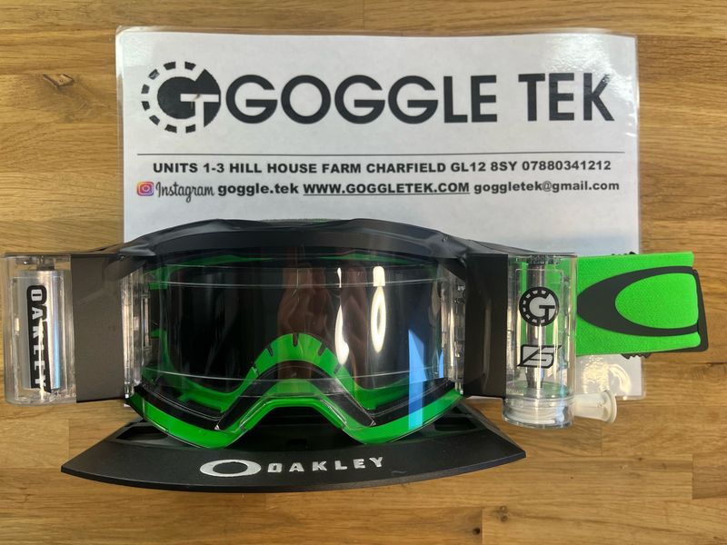 Second Hand Oakley Frontline goggle plus Goggletek 48mm Roll Off System (clear lens)