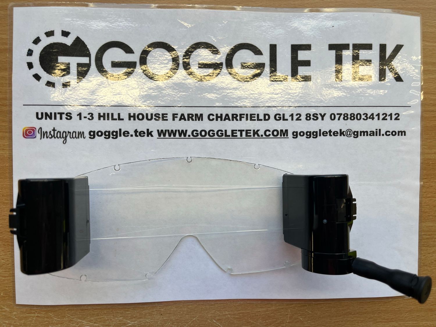 Black Oakley OFrame 36mm Long Pull roll-off system with fishing line, clear mudstrip & film (Clear lens)