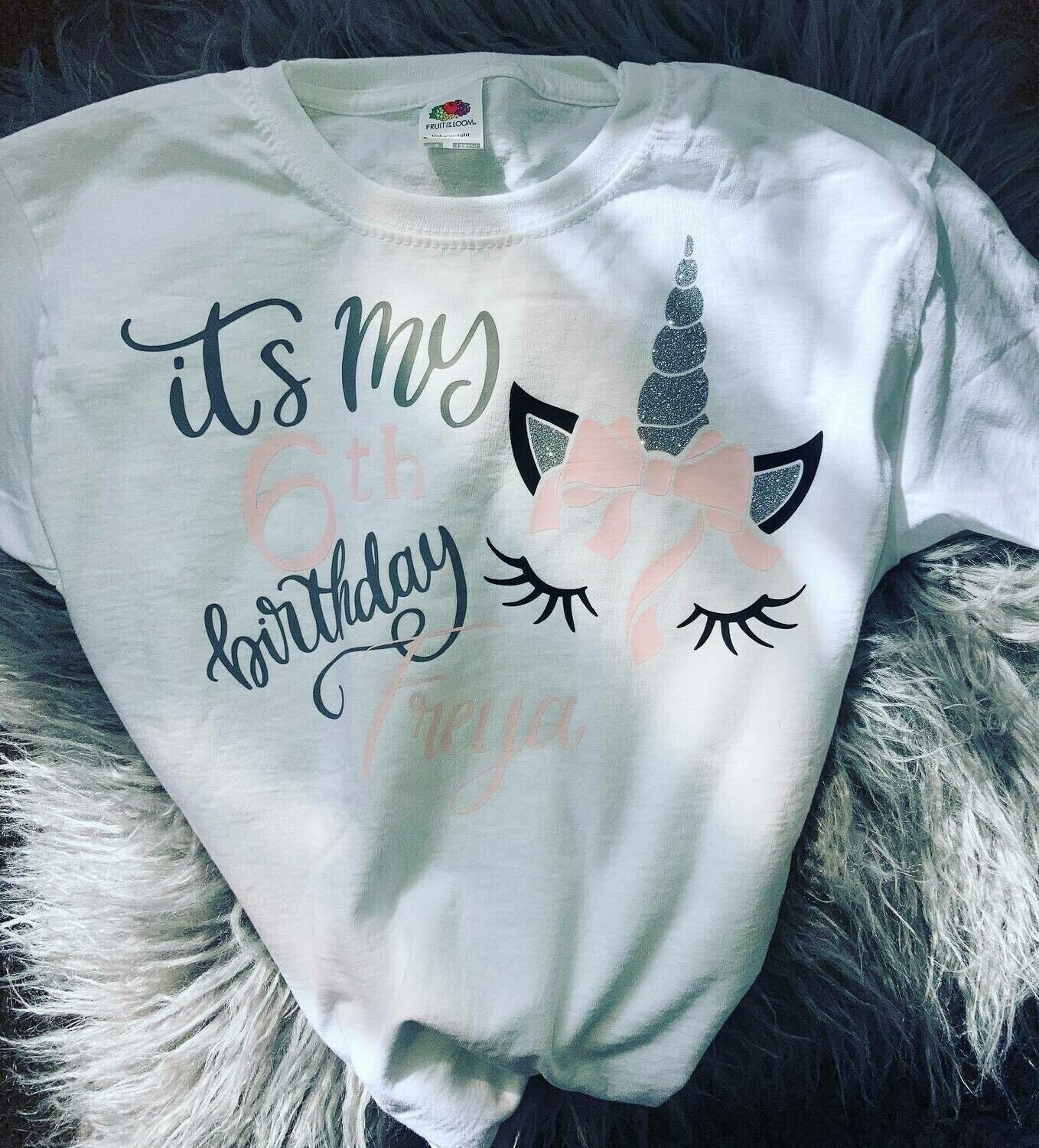 Unicorn Birthday T Shirt