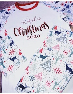 Xmas Pjs (Grey &amp; red)
