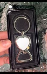 Heart Bottle Opener Keyring