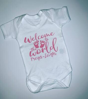 Welcome To The World Vest (pink)