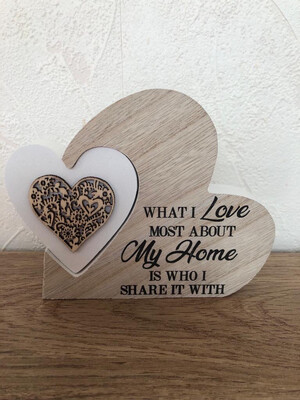 Wooden Heart: Love most about my home