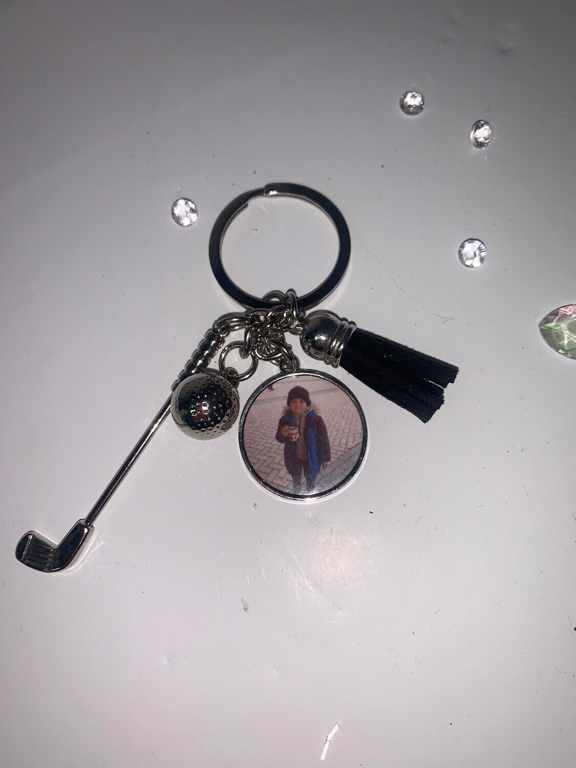 Golf Photo Keyring