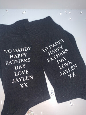 Socks with any message