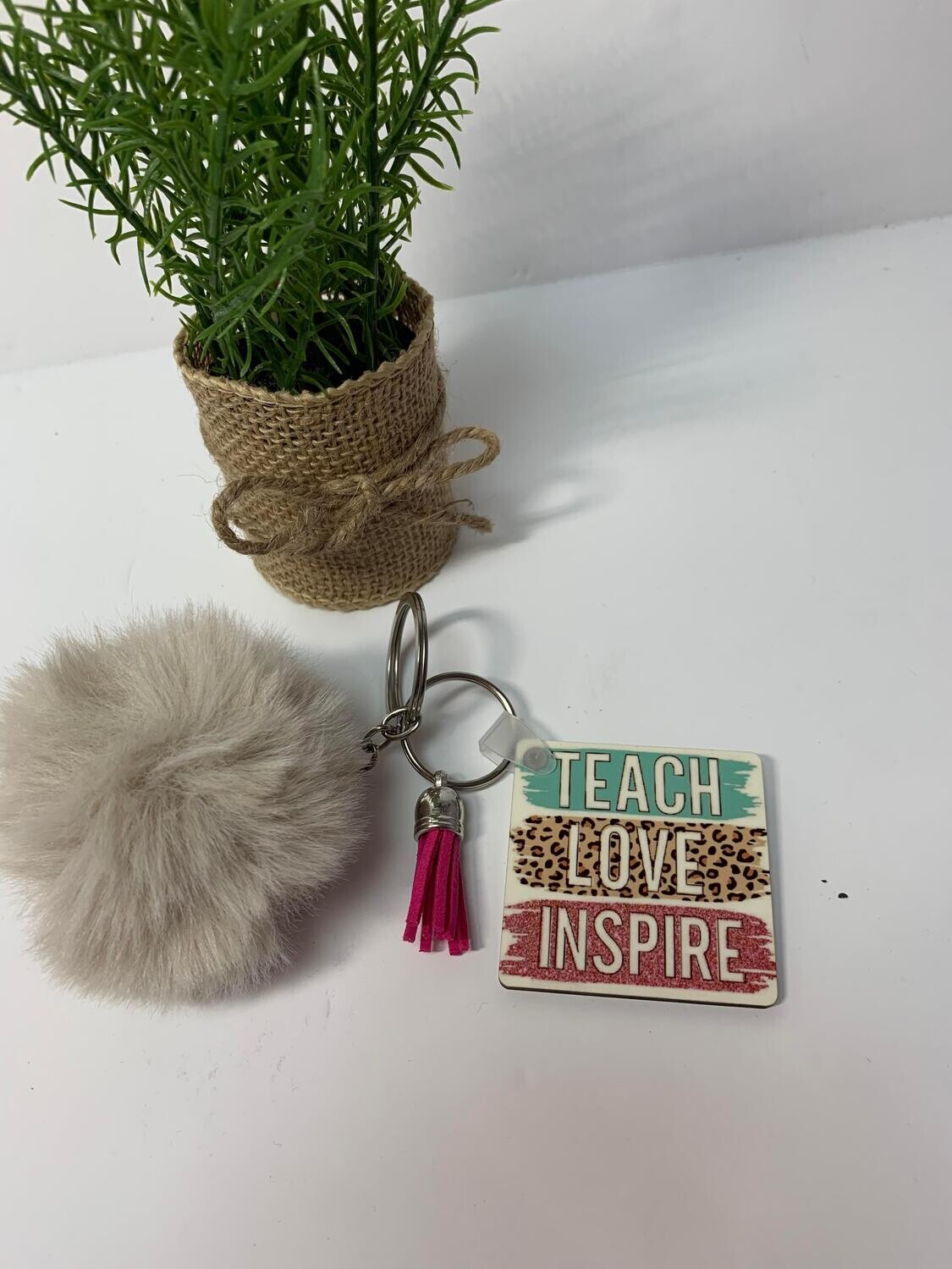 Teach Love Inspire Keyring