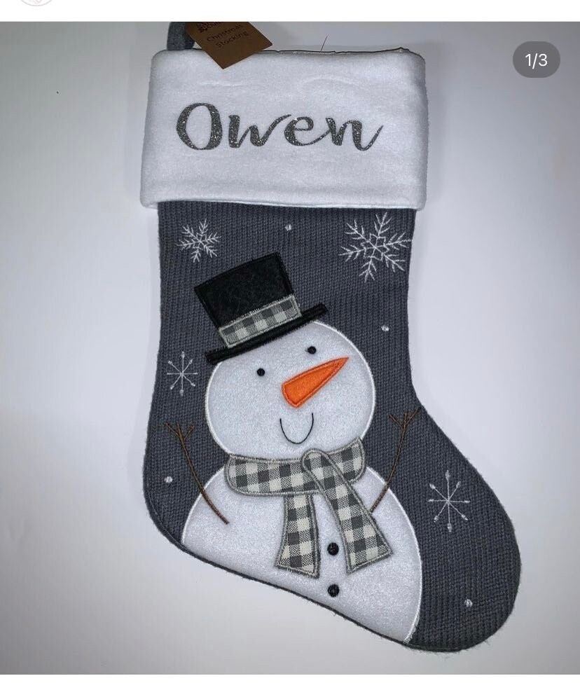 Snowman Stocking,