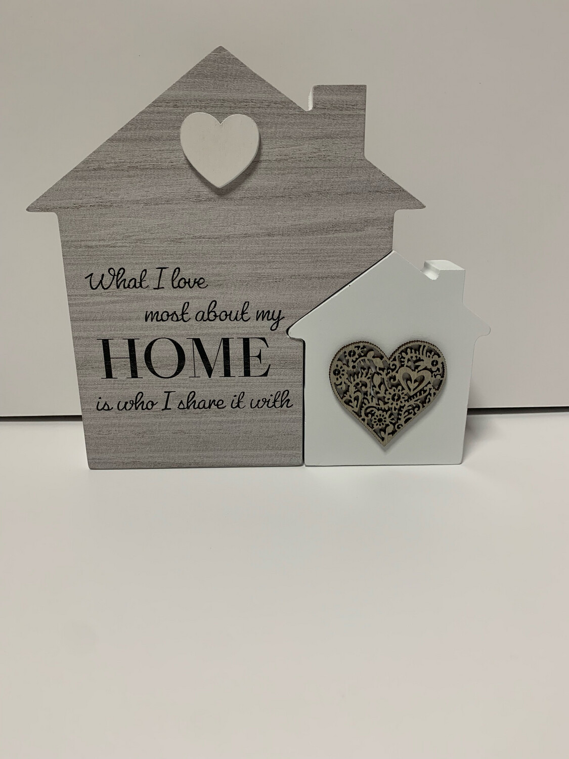 Wooden House Plaque: Home