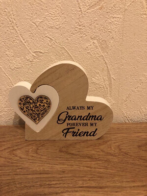 Wooden Heart: Grandma