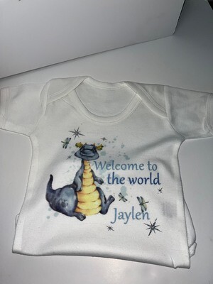 Welcome to the world baby vest