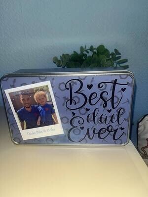 Personalised Best Dad Ever Tin