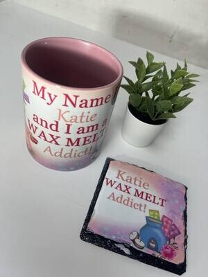 Gonk wax melt Cup and Wooden Coaster