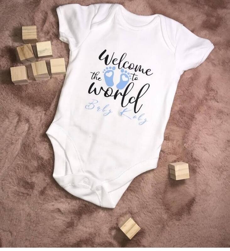 Welcome to the world vest (Blue)