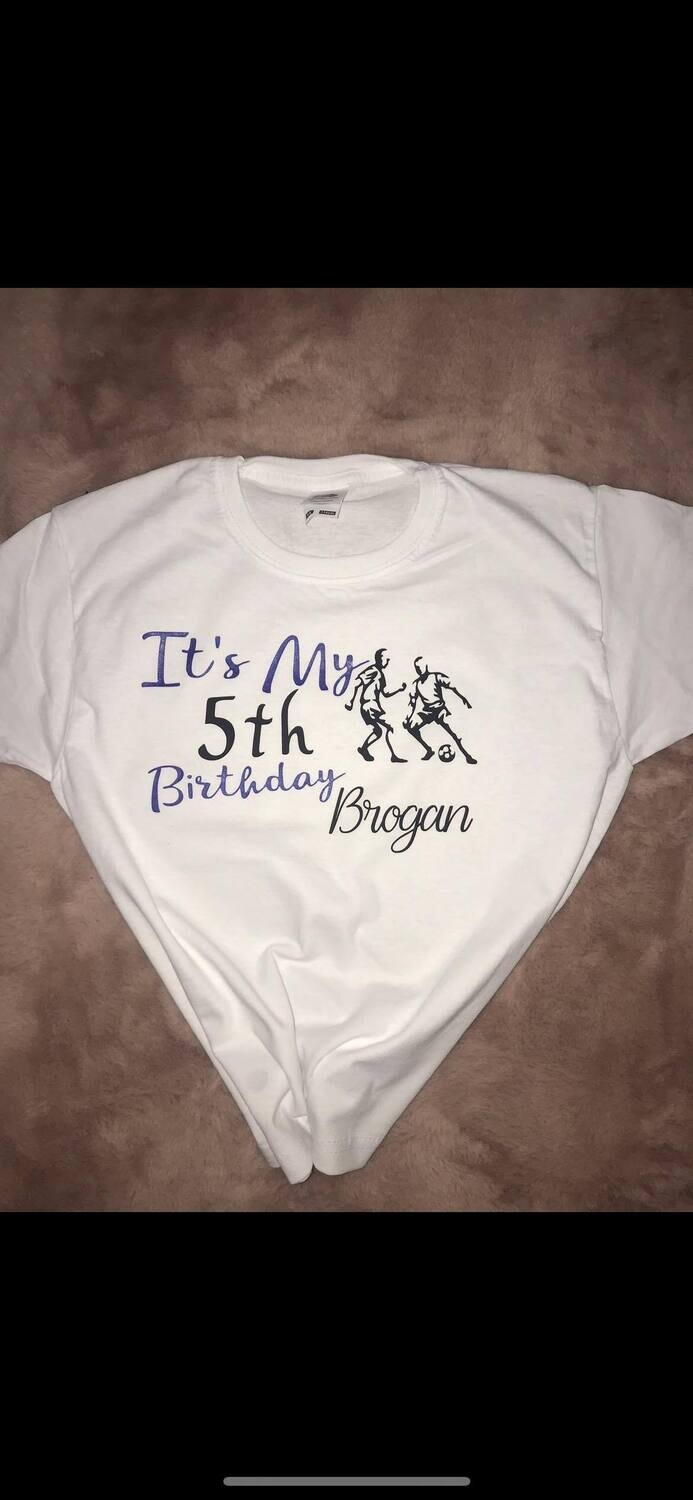 It&#39;s my Birthday Football T-Shirt