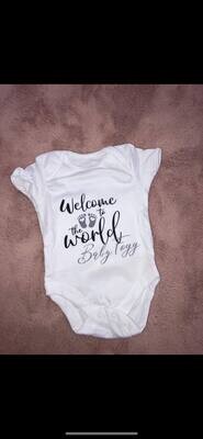 Welcome to the world vest (Black &amp; Grey)