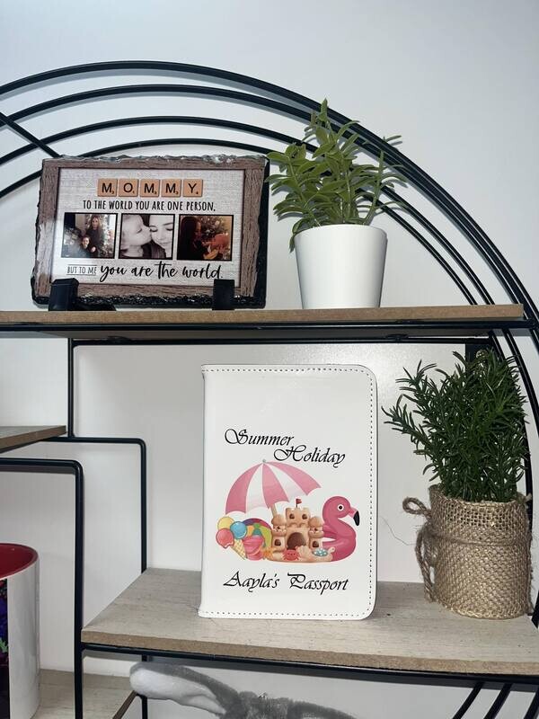 Personalised Passport Holder: Summer Holiday Design