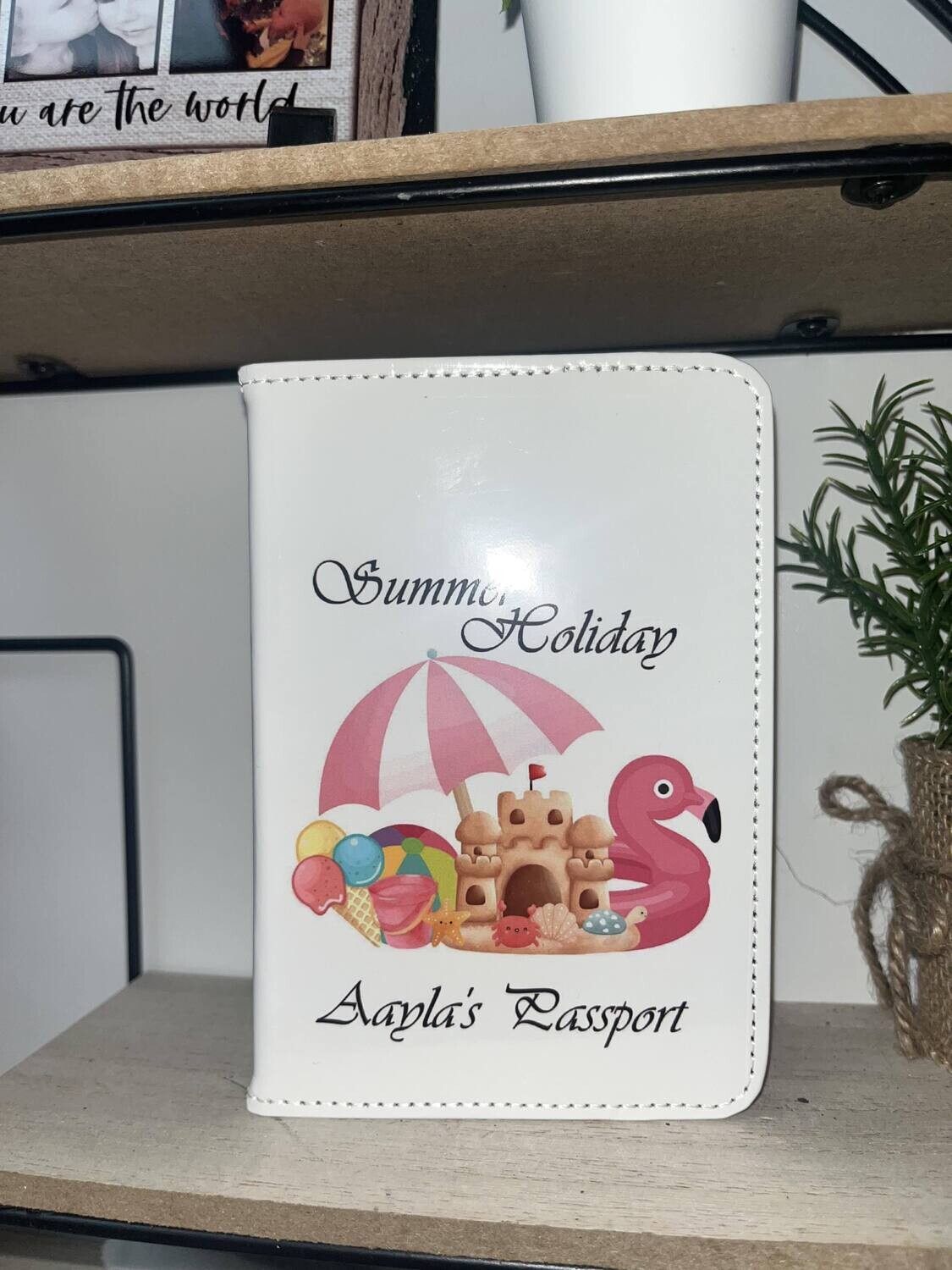 Personalised Luggage Tag: Summer Holiday Design