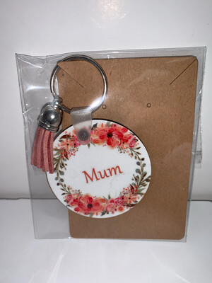 Floral Keyring: Add Any Name