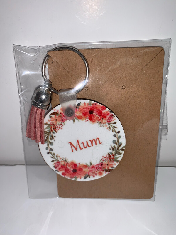 Floral Keyring: Add Any Name