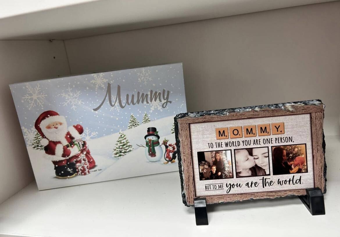 Mini Scrabble Slate &amp; Personalised Gift Box